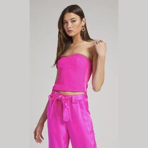 NEW Generation Love Size Large, Women's Hazel Crepe Bustier - Pink